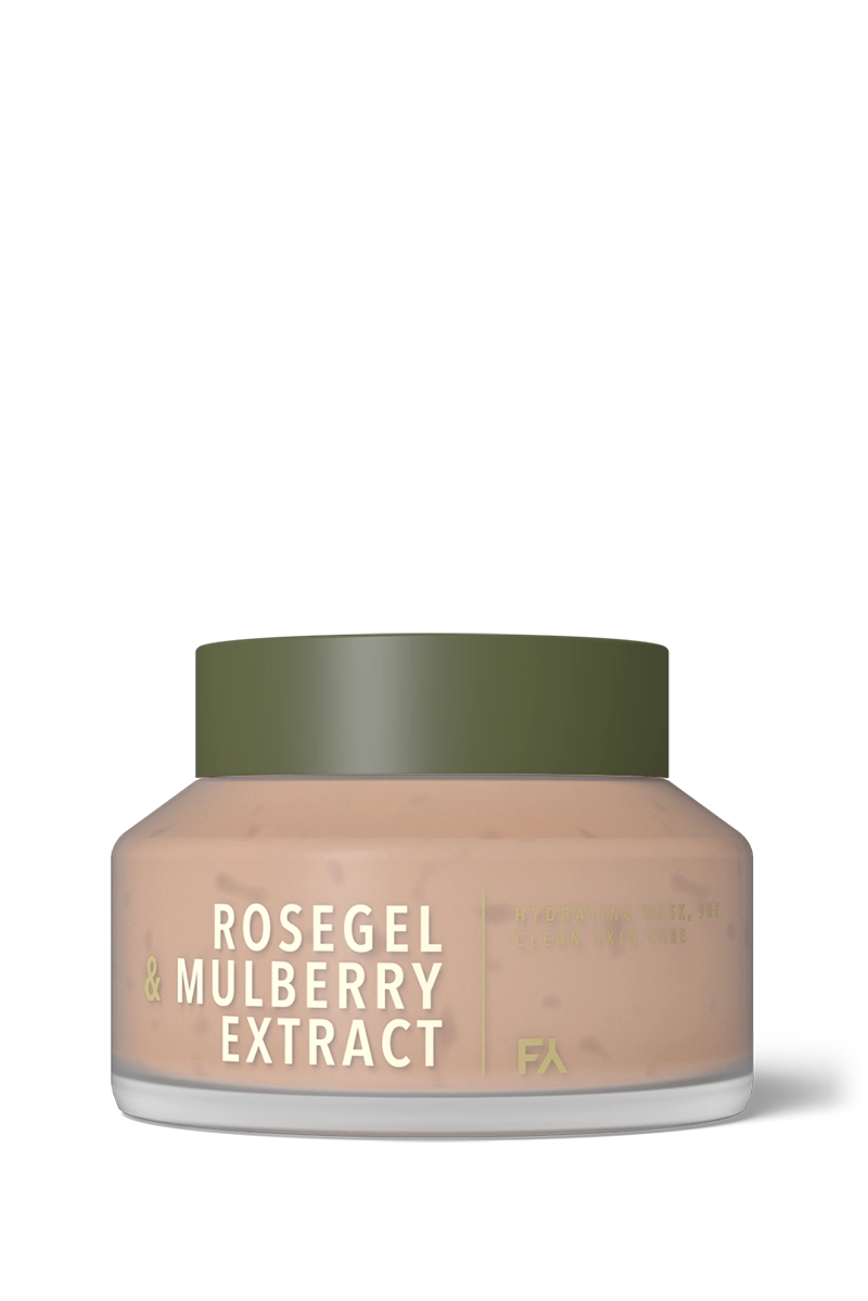 the fields of yarrow rose gel and mulberry face mask