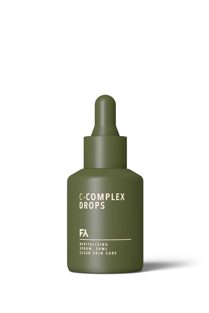 C-COMPLEX DROPS revitalizing serum, a product by fields of yarrow, for the Nighttime Skincare Routine for Acne