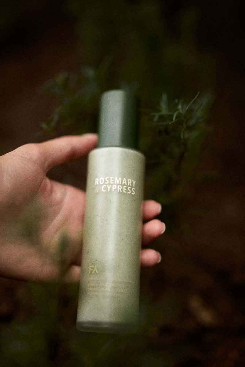 image showing one of the fields of yarrow sustainable skincare products