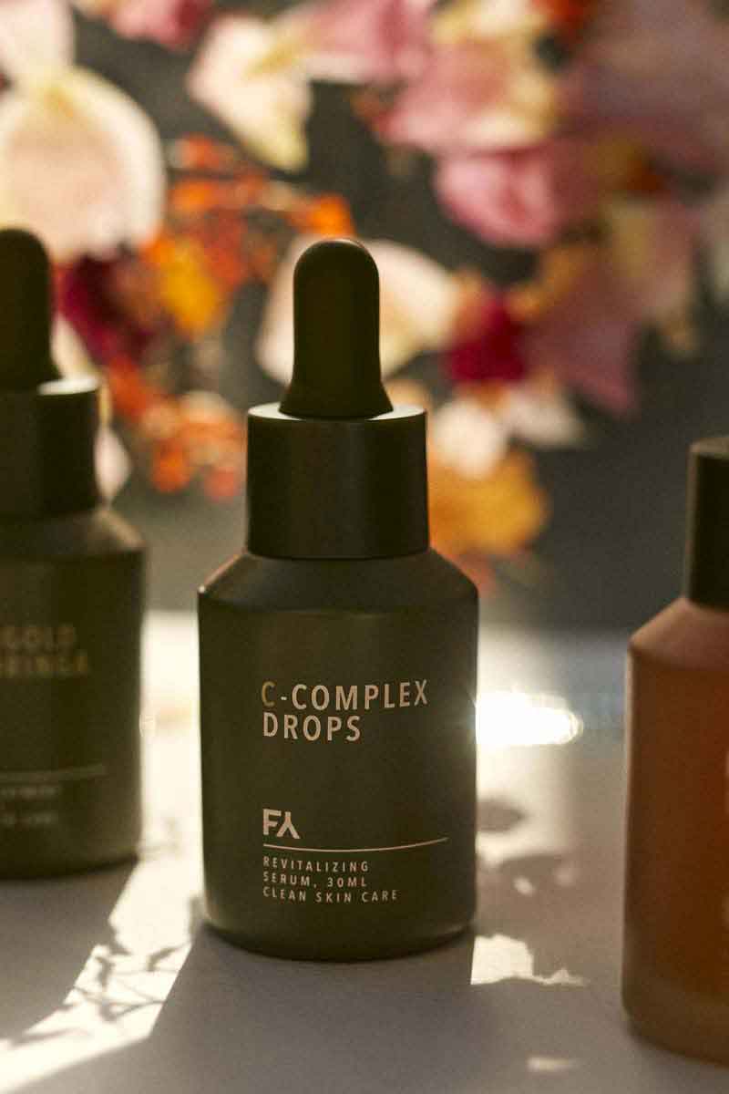 picture showing the c complex drops for skincare routines aimed at nourishing and restoring the skin