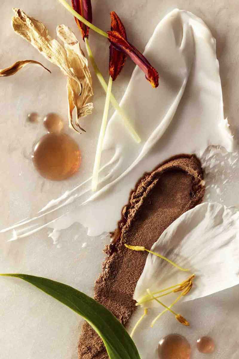 image of natural products for dry skin mixed together