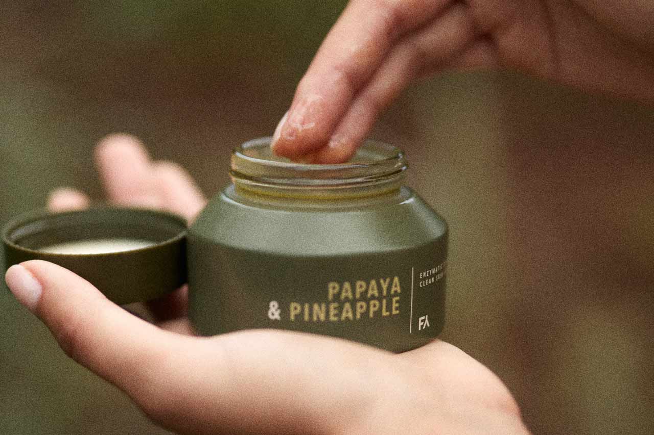 image of hands using the skincare products by fields of yarrow