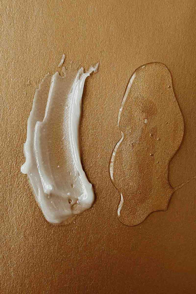 natural ingredients on skin used to make products for fine lines