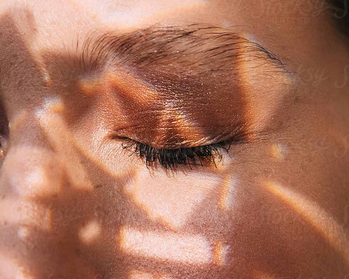 Cover image for the article The Best Organic Ingredients to Reduce Fine Lines and Wrinkles: A Comprehensive List showing a woman's closed eyes showing fine lines